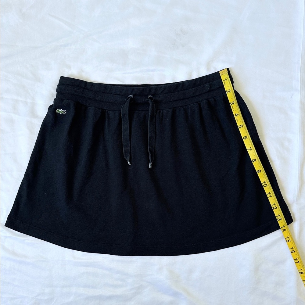 Vintage Y2K Lacoste Terry Mini Skirt - Black - 38 (S/M) - Picture 6 of 8